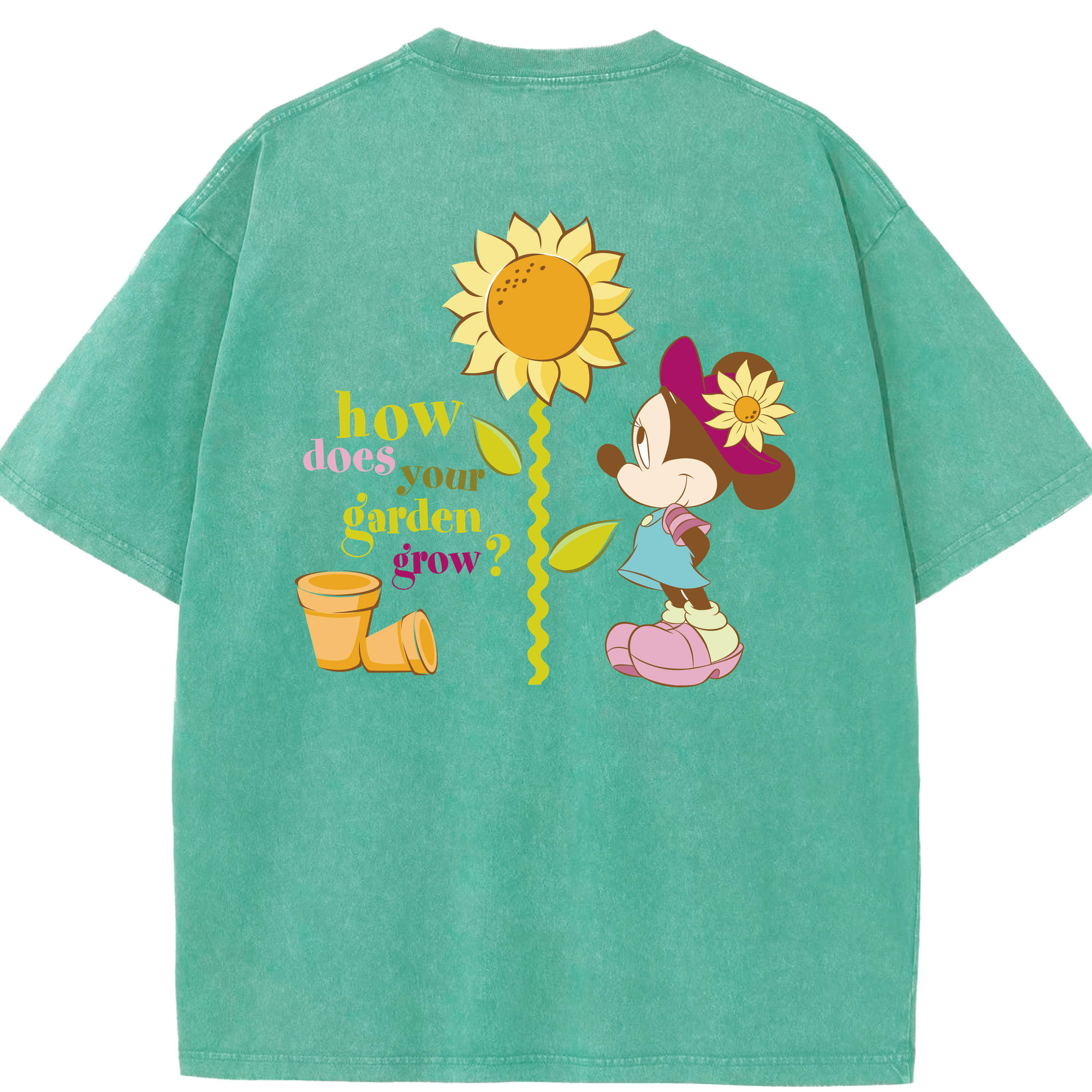 （画像用） ミッキーマウス Mickey Mouse 綿100% ヴィンテージ風 半袖Tシャツ（背面プリント）